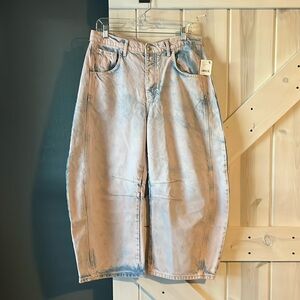 We the Free Good Luck midrise barrel jeans - NWT!